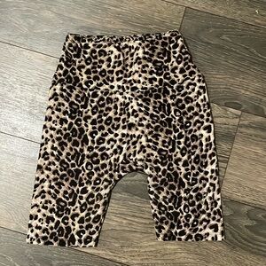 Leopard print biker shorts